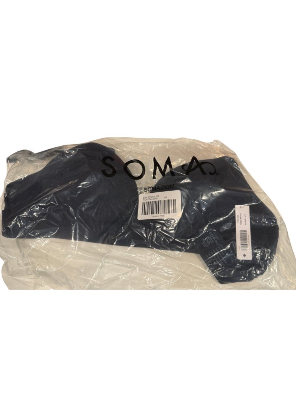NWT Soma Enbliss Wireless Bra Size 34B Color Navy